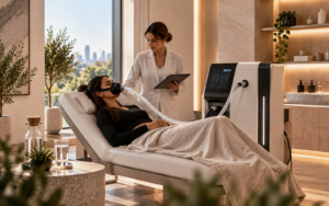 IHHT machine used for intermittent hypoxic hyperoxic training in a modern wellness clinic